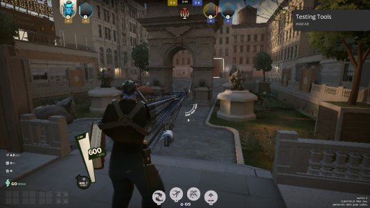 Abram's in-game model stretching to the center of the Sandbox map. Abram's in-game model stretching to the center of the Sandbox map.