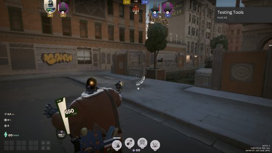 Dynamo looking at a tree. He appears to render correctly.