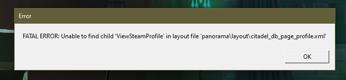 Attempting to view a Steam profile causes a fatal error and crash ...