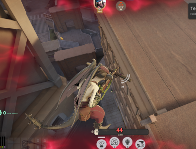 location of the skybox hole while standing on top of it
