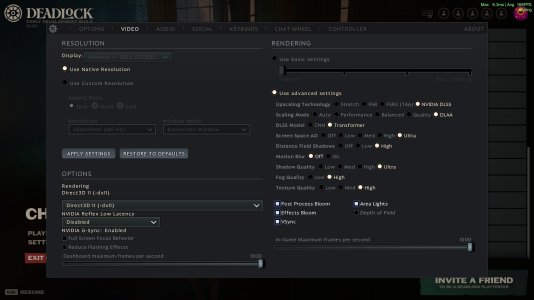 DX11: G-Sync enabled, VSync enabled, and Reflex disabled. As expected, the frametime never goes under the lowest possible frametime of a 165 hz monitor, and the average fps stays 165. DX11: G-Sync enabled, VSync enabled, and Reflex disabled. As expected, the frametime never goes under the lowest possible frametime of a 165 hz monitor, and the average fps stays 165.