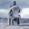 Vergil in a plastic chair
